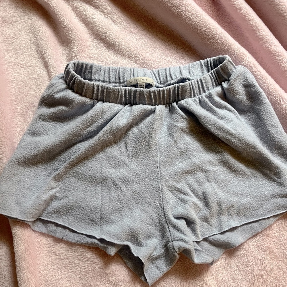 Fuzzy sleep shorts